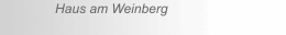 Haus am Weinberg